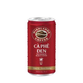 Canned black coffee 185ml/ can (6 cans per pack)